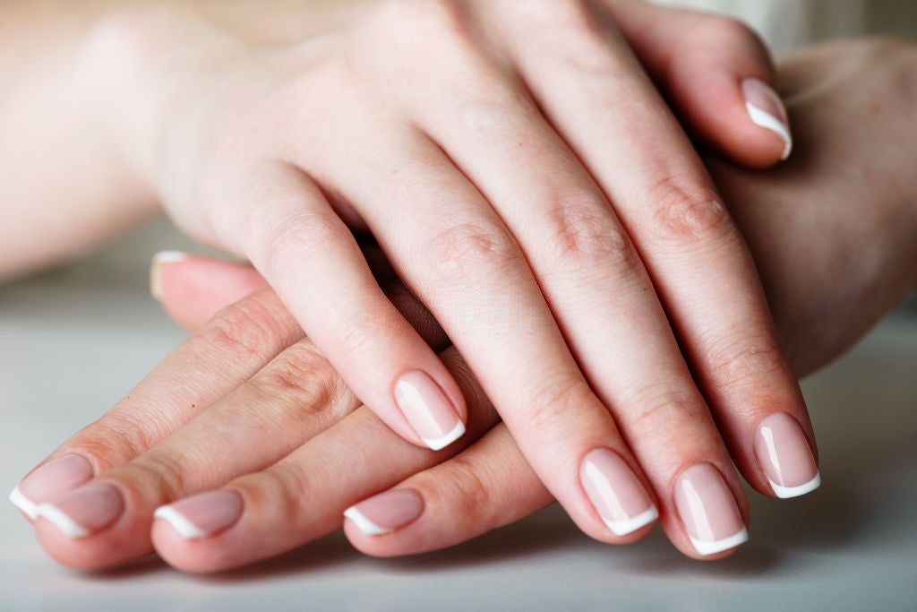 Pale Pink & Taupe Neutral Gel Nails