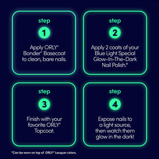 Blue Light Special - ORLY FX Glow In The Dark Topper