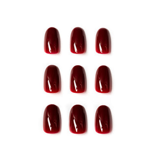 Bus Stop Crimson - Solid - Press-Ons