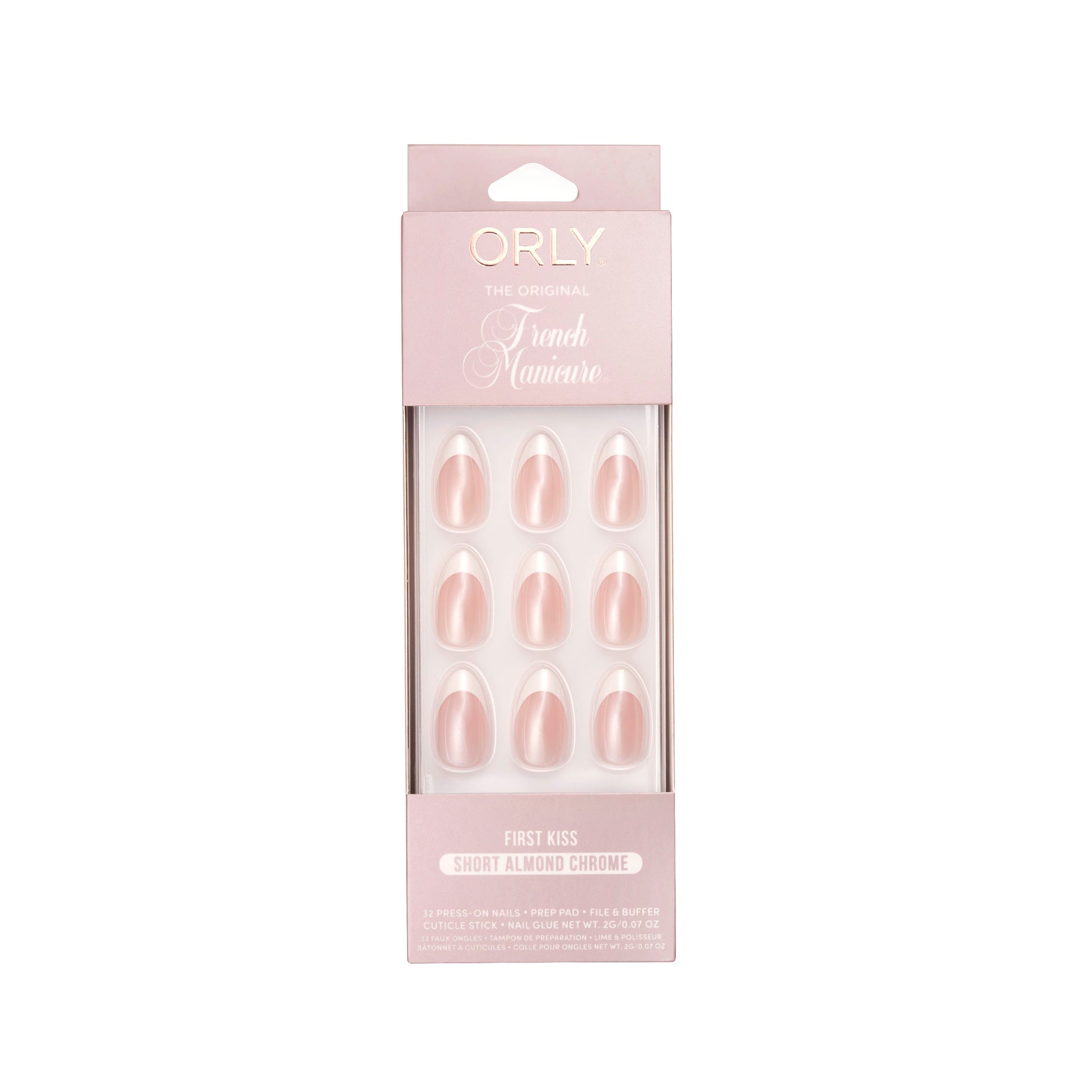 First Kiss - Chrome French Tip - Press-Ons