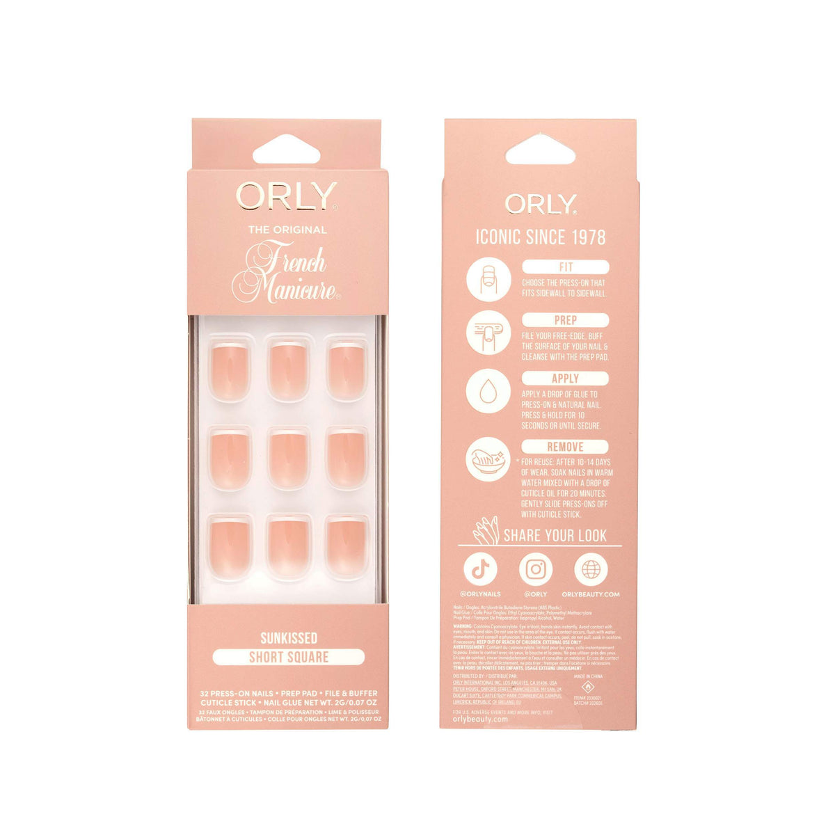 Sunkissed - Micro French Tip - Press-Ons
