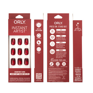 Crawford's Wine - Cat Eye Magnetic Effect - Press-Ons
