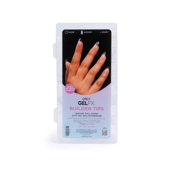 GELFX Builder Tips - Natural Almond Short (550 pc) - ORLY