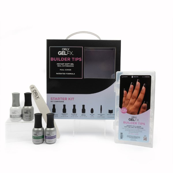 GELFX Builder Tips Starter Kit - Square Medium - ORLY