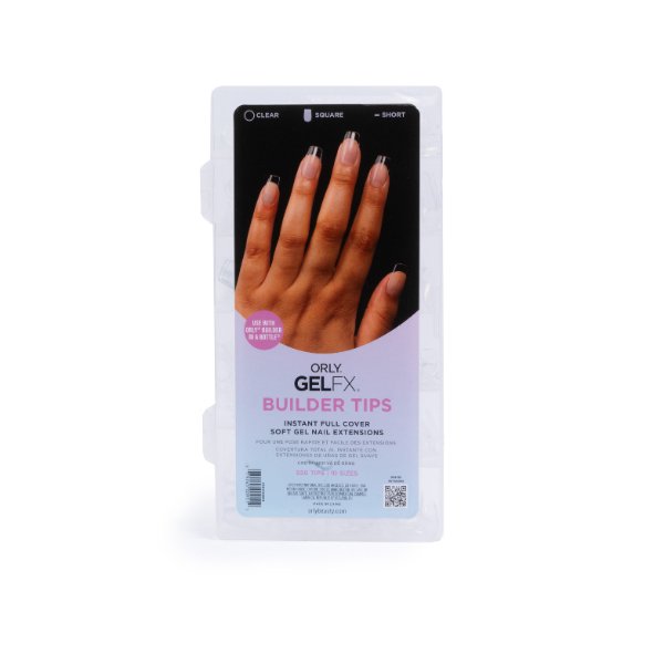 GELFX Builder Tips Starter Kit - Square Short - ORLY