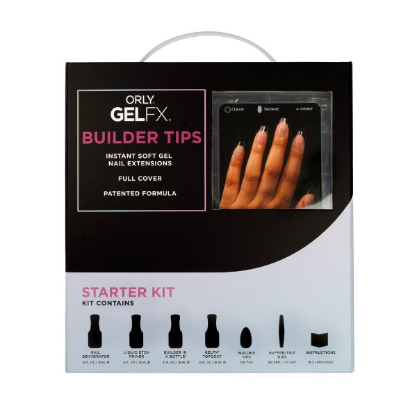 GELFX Builder Tips Starter Kit - Square Short - ORLY