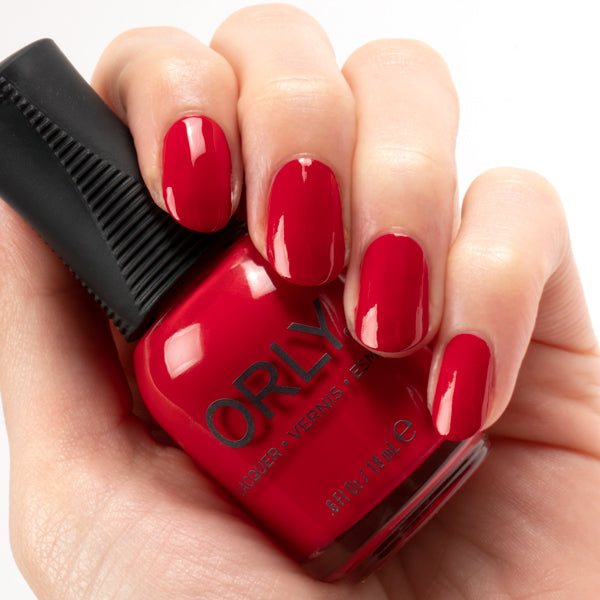 Nail Lacquer 20076 - Red Flare by Orly for Women - 0.6 oz Nail Polish 